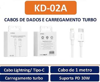 Cabo de dados KAIDI TIPO-C para IOS 1M KD-02A