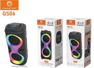 Caixa de som Bluetooth USB cartão memória com RGB QS06