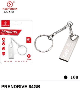 Mini pendrive 64giga metal com ferro para chaveiro original