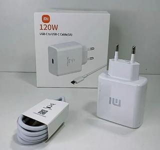 Carregador Xiaomi 120W + Cabo tipo c /tipo c 5A
