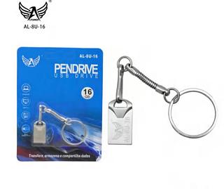 Mini pendrive 16giga metal para chaveiro original