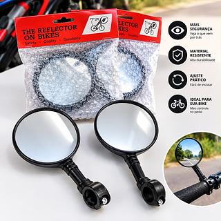 Espelho Retrovisor Convexo Ciclismo Platinum Imports Com Refletor Para Bike