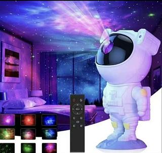 Projetor de luz astronauta com Bluetooth com controle