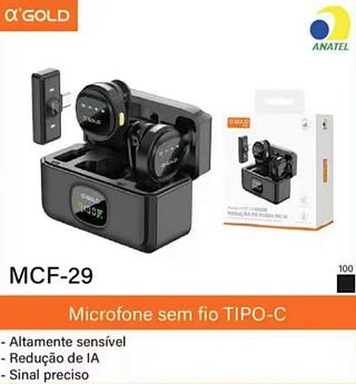 Microfone sem fio de ímã TIPO-C MCF-29