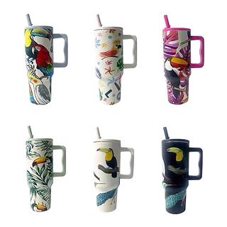 Garrafa térmica com canudo 1200ML 26