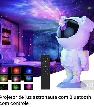Projetor de luz astronauta com Bluetooth com controle Com 36pcs