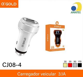 Fonte de carro 3.1A 2USB CJ084