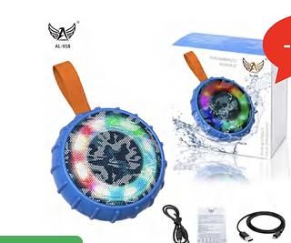 Caixa de som Bluetooth USB cartão memória prova com RGB AL-958