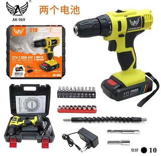 Parafusadeira e Furadeira Altomex/Exbom 21V Sem Fio 2Bateria LED Bivolt AK-969