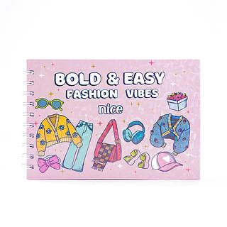 Livro de colorir 50 folhas FASHION VIBES