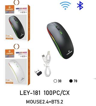 MOUSE LED s/Fio 2.4G Bluetooth LEY181