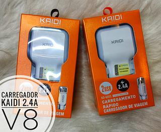 Carregador V8 2.4A KAIDI KD-605S