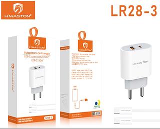 Carregador completo cabo tipo c/tipo c 50W LR28-3