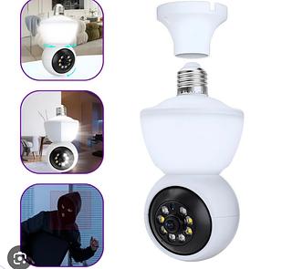 Câmera Lâmpada Led Ziicam 360 Ip Wifi Panorâmica Full Hd App YOOSEE BBG-70506