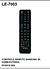 Controle remoto Samsung 4K home/futebol LE-7003