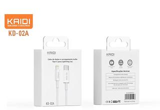 Cabo de dados KAIDI TIPO-C para IOS 1M KD-02A