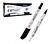 Caneta preta com duas pontas 10pcs