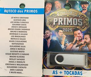 pendrive gravado original 500-600 músicas 20