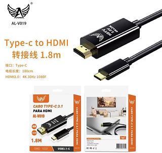 Cabo HDM/tipo c 1.8M ALV019