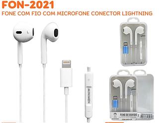 Fone com fio sem borrachinha para iPhone11 12 13 14 FON2021