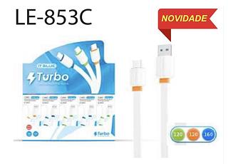 Cabo tipo c 1.2M 3.1A LE-853C Com 400pcs