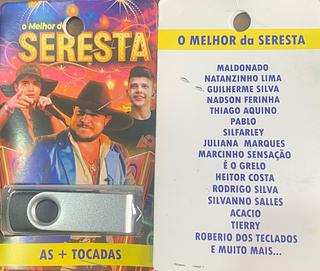 pendrive gravado original 500-600 músicas P127