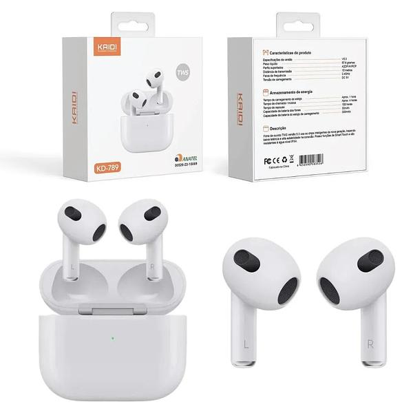 Fone de Ouvido sem Fio TWS KD-789