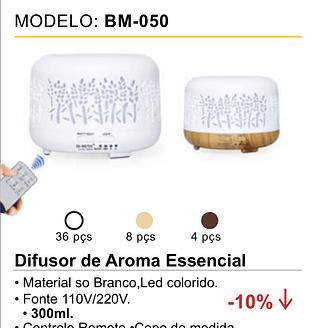 Difusor aromatizador com controle 300ML BM-050