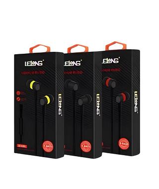 Fone com fio com borrachinha lelong LE0201