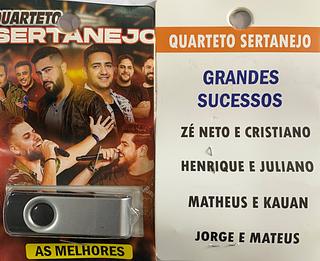 pendrive gravado original 500-600 músicas 81