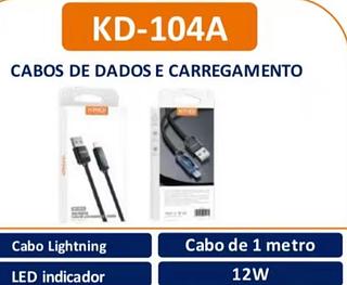 Cabo iPhone 1M com digital 12W KD104A