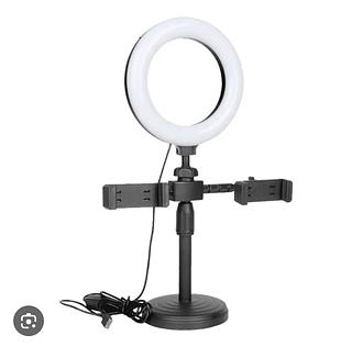 Live 6 Inch 16cm USB LED Ring Light Remote Control Clip Standers for Home Desk Usage