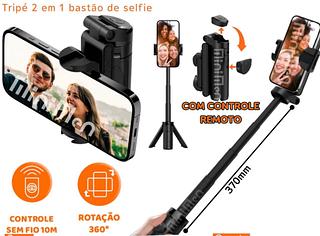 Tripé 2 em 1 bastão de selfie MMKM03