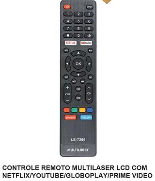 CONTROLE REMOTO PHILCO LCD C/NETFLIX/SMARTIAPP/Y!/3D LE7266