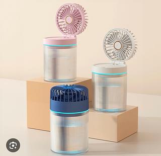 Mini Ventilador Umidificador Climatizador De Ar Com Reservatório Para Água E Gelo Portátil 110V/220V