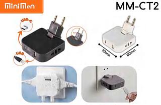 ADAPTADOR DE TOMADA COM USB MMCT2