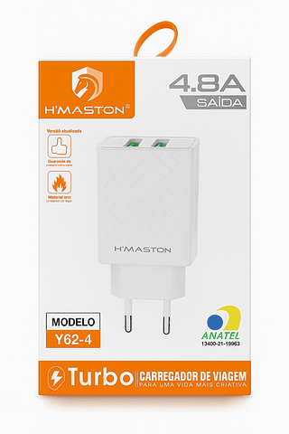 Fonte 2USB 4.8A Y62-4