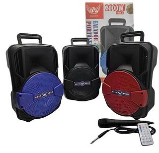 Caixa de som Bluetooth USB cartão memória com RGB AM811 Com 6pcs