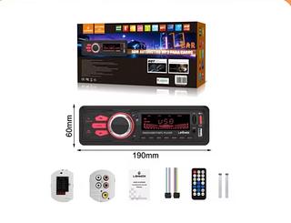 Som automotivo MP3 Bluetooth + Controle Painel 7 Cores LEY1856B