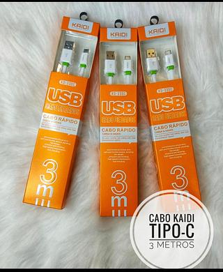 cabo tipo-c 3m kaidi KD-330C