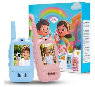 Radio Walkie Talkie Infantil Recarregável Com Chamada Vídeo