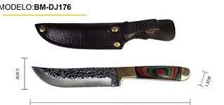 Faca Artesanal Aço Inoxidável Cortes Carnes Vegetais BMDJ176