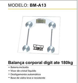 Balança corporal digit ate 180kg BM-A13
