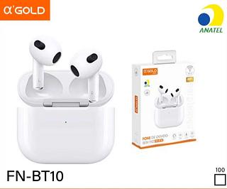 Fone de ouvido Bluetooth - V5.3 - Case para carregamento - Não exibe janela (pop-up) FNBT10