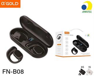 Fone sem fio Bluetooth com digital FNB08