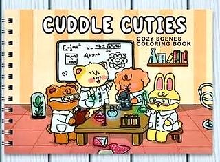 Livro de colorir 50 folhas CUDDLE CUTIES
