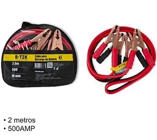 Cabo para Recarga de Bateria 2M 500AMP