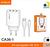 Carregador v8 5.1A 3USB CA361 Com 150pcs