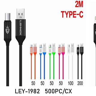 Cabo tipo c 2M colorido