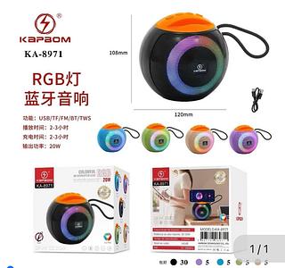 Caixa de som Bluetooth com RGB KA8971 Com 50pcs